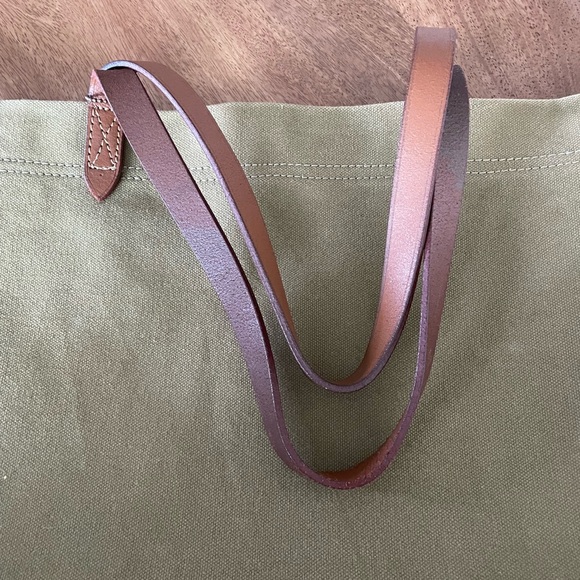 SOLD on Depop - Olive Green Tote Bag 🫒 - Picture 3 of 7